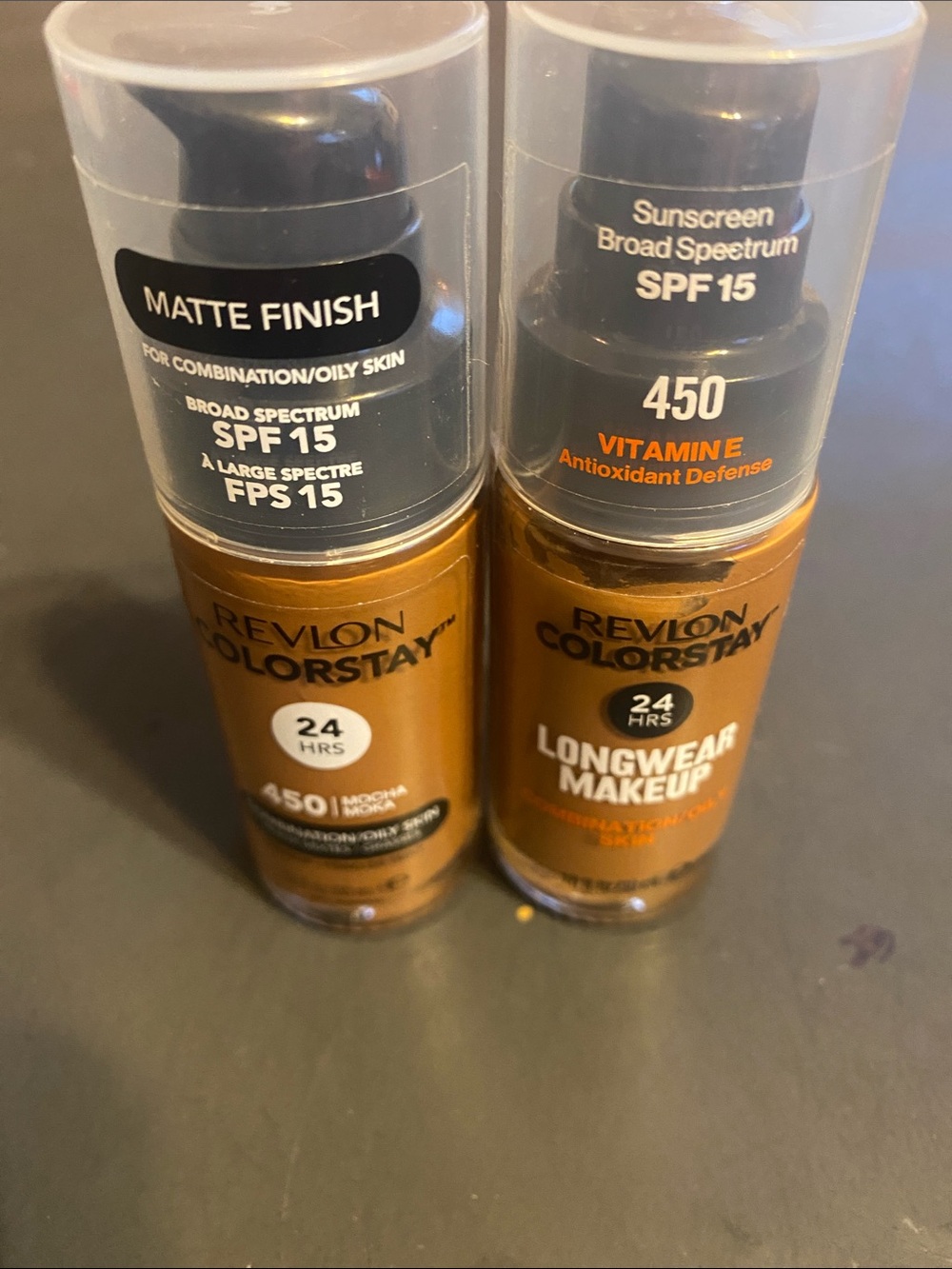 Revlon ColorStay Longwear Makeup – Gold Brown & Black Accents